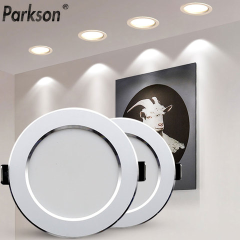 Plafonnier étanche LED Downlight AC220V-240V Led Spot lumineux 18W 15W 12W 9W 7W lampe d'encastrement LED ronde LED encastré Downlight ► Photo 1/6