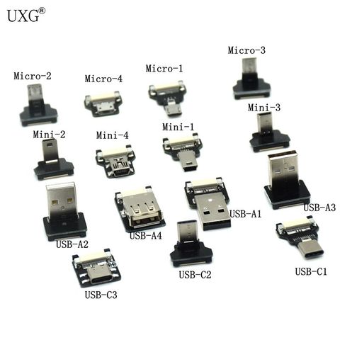 FPV Micro USB 3.1 type-c 90 degrés adaptateur 5cm-100cm FPC ruban plat USB câble pas 20pin pour Multicopter photographie aérienne ► Photo 1/3