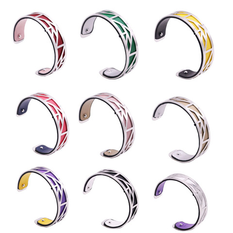 15MM réversible Interchangeable Bracelet bracelets avec couleur Argent egypte manchette bracelets Bracelet Georgette Argent Femme Bijoux ► Photo 1/6