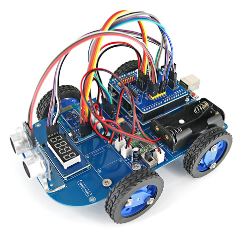 Moteur à engrenages N20 4WD, Kit de voiture Robot intelligent contrôlé par Bluetooth avec tutoriel pour Arduino ► Photo 1/6