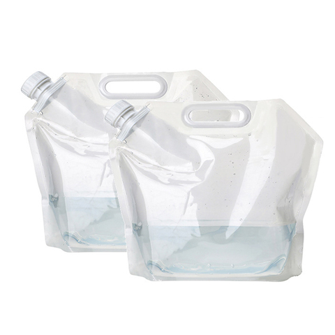 Sac à eau Portable pliable 5, 10 ou 15l, bouteille souple pliable pour Camping, randonnée, activités en plein air, rangement ► Photo 1/6