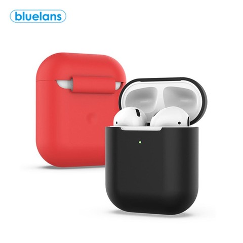 Silicone sans fil Bluetooth écouteurs étui de rangement de protection pour AirPods 2 écouteurs couverture casque boîte de charge couverture ► Photo 1/6