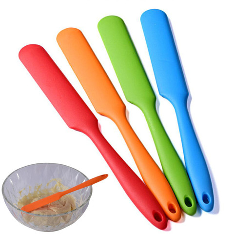 Spatule en Silicone à Long manche, résistant à la chaleur, Flexible, antiadhésif, Slim, mélangeur de crème à gâteau, pots à gratter, mélangeur, outils de cuisson ► Photo 1/6