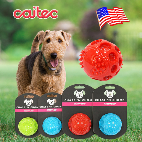 CAITEC-jouets en forme de chien | Boule à rebondir, jouets d'animaux durables flottants, boule à grincer résistante aux morsures pour petits à grands chiens ► Photo 1/6