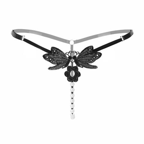 Lingerie érotique pour femmes, culotte Sexy de haute qualité, sous-vêtements érotiques en dentelle, string avec perles pour le sexe ► Photo 1/6
