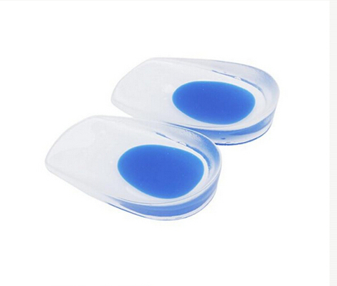 Semelles de coussin de talon en Gel de Silicone hommes femmes soutien coussin de chaussure soulagement de la douleur au pied Inserts souples protecteurs de douleur au pied insertion de talon haut ► Photo 1/6