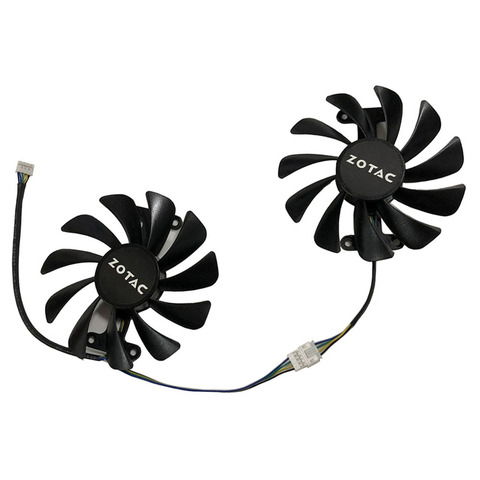 GAA8S2U GeForce GTX 1080 1070 GPU VGA refroidisseur alternatif ventilateur de refroidissement pour ZOTAC GTX1080 GTX1070 AMP édition cartes en remplacement ► Photo 1/5