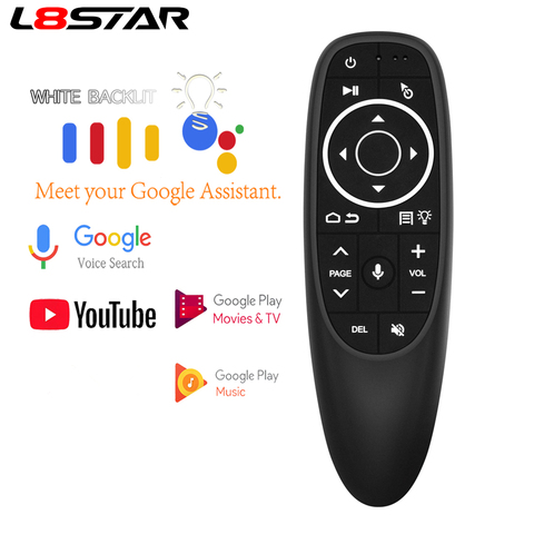 L8STAR – télécommande intelligente sans fil G10, commande vocale, avec récepteur USB 2.4G, détection gyroscopique, pour Android TV BOX HK1 x96 Mini ► Photo 1/6