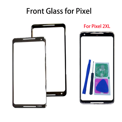 Verre extérieur avant pour Google Pixel Pixel XL Pixel 2 2XL Pixel 3 3XL 3A 3AXL Pixel 4 4XL, panneau tactile, lentille en verre ► Photo 1/3