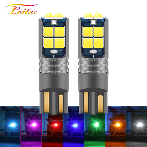 1 pièces nouveau T10 LED Canbus W5W 3030 10SMD 10W 12V-24V 194 168 Auto LED voiture intérieur plaque lumineuse dôme lampe de lecture lumière de dégagement ► Photo 1/6