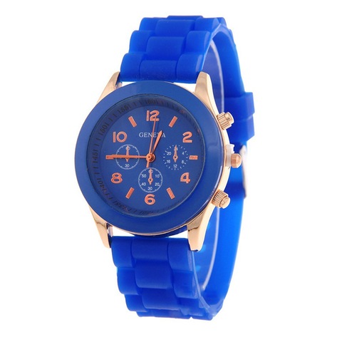 Montre de luxe pour femmes, Montre de Quartz étanche en Silicone, couleur bonbons, cadeau d'anniversaire, nouvelle collection ► Photo 1/6