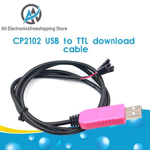 Module de câble d'origine 1M CP2102 USB vers UART TTL 4 broches 4 P adaptateur série Module de câble de téléchargement pour Win10 pour Arduino Raspberry Pi ► Photo 1/5
