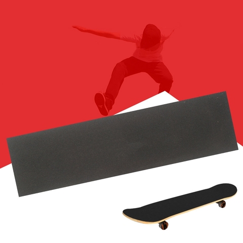 1PC professionnel antidérapant noir planche à roulettes pont papier de verre Grip bande pour planche à roulettes longboard 82*21cm planche à roulettes accessoire ► Photo 1/4