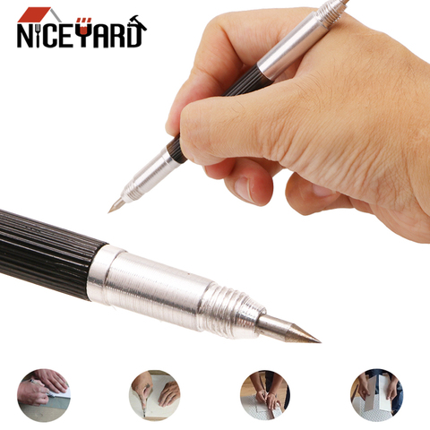 NICEYARD – stylo à Double tête en alliage, Portable, pointe, stylo de marquage, outils de gravure, marqueur de verre et de céramique ► Photo 1/6