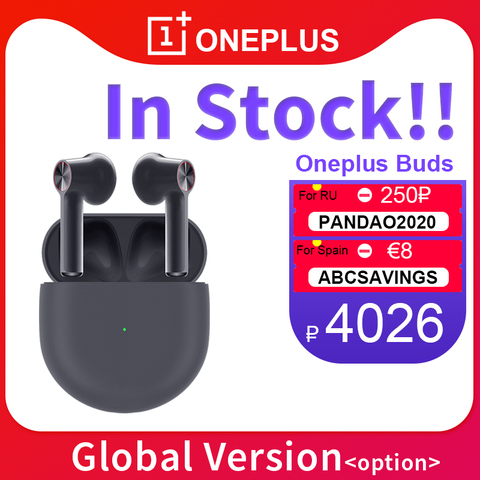 Version mondiale OnePlus bourgeons TWS sans fil écouteurs suppression du bruit environnemental 3Mic bluetooth oth5 OnePlus 8 Pro Nord N10 ► Photo 1/6