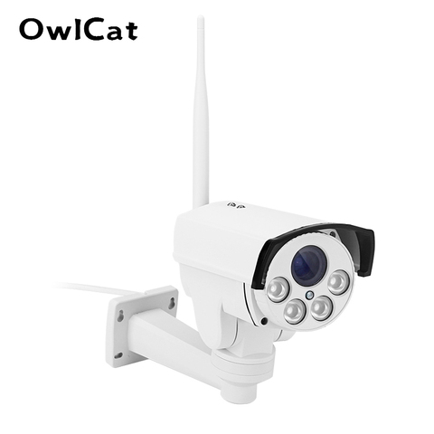 OwlCat Wifi caméra IP rue PTZ balle extérieure 5X 10X Zoom optique 2MP 1080 p sans fil IR nuit Onvif carte SD Audio CCTV caméra ► Photo 1/6