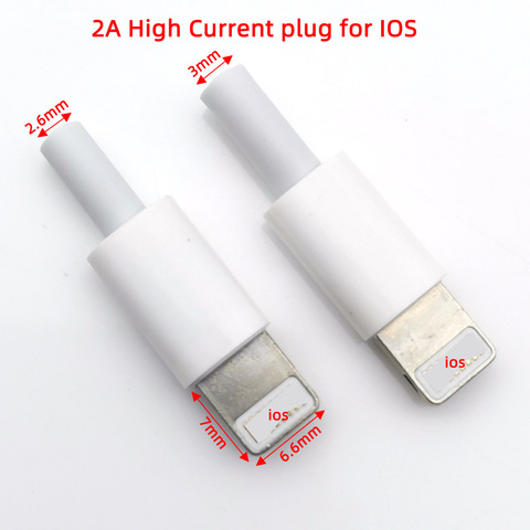 10 ensembles de type de liaison de fil IOS USB prise mâle pour iphone avec connecteur de carte à puce bricolage ligne de charge prise câble adaptateur pièces ► Photo 1/6