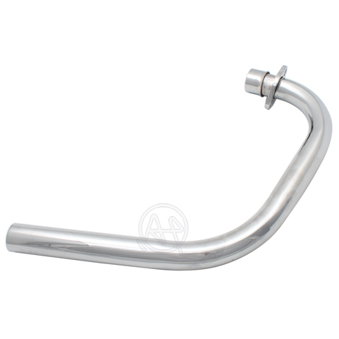 Silencieux d'échappement universel, tuyau avant, pour moto Honda CG125/WY125 CG150, métal rétro modifié, Chrome ► Photo 1/1