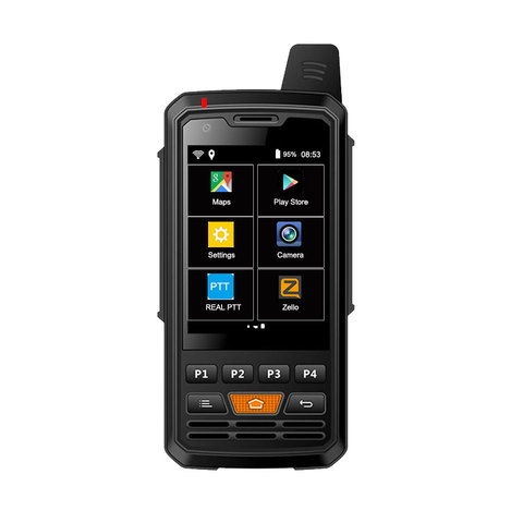 UNIWA F50 4G Radio réseau 4G-P3 4000mAh Android 6.0 téléphone intelligent POC Radio LTE/WCDMA/GSM talkie-walkie travail réel-PTT Zello ► Photo 1/6