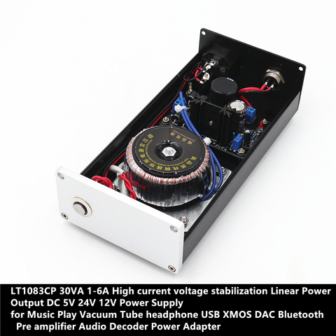 Alimentation linéaire coulissante 30w LT1083CP, régulateur haute puissance réglable HIFI, DC 5V 12V 24V pour décodeur Audio DAC ► Photo 1/6