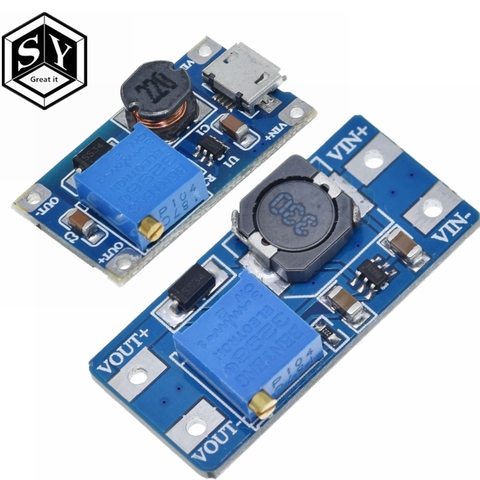 1 pièces Great IT MT3608 2A Max DC-DC Module d'alimentation Booster Module d'alimentation 3-5V à 5 V/9 V/12 V/24 V ► Photo 1/6