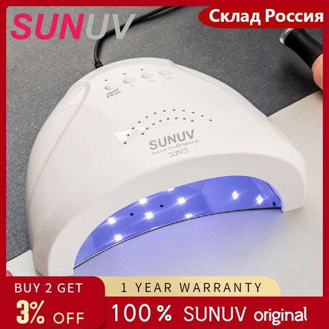 SUNUV Sunone-lampe UV pour sécher le vernis à ongles, appareil photo vernis à ongles Gel LED, 24/48W, capteur infrarouge ► Photo 1/6