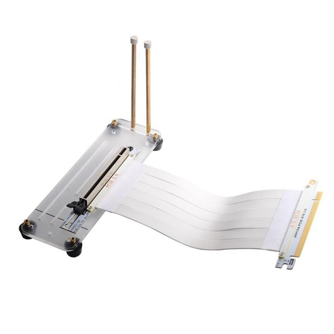 Support de carte graphique verticale blanc, support magnétique pour PCI-E PCIe 3.0 16X câble d'extension de GPU ► Photo 1/6