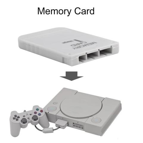 Carte mémoire pour PlayStation 1 One PS1, 1 méga carte mémoire, pratique et abordable, couleur blanche, 1 mo ► Photo 1/6