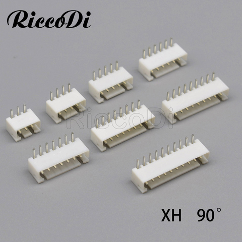 JST – plaquette de circuit imprimé à Angle droit XHR, pas de 100mm, 50/200/2.54 pièces, carte PCB à connecteur 2-10 broches, fil à carte, boîtier 90 degrés ► Photo 1/6