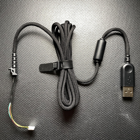 Câble de souris Paracord Gaming Flexible pour ordinateur Logitech G502 G403 G Pro G302 ZOWIE EC1 2B S1 S2 Fk2b, cinq cœurs, anti-Stress ► Photo 1/6