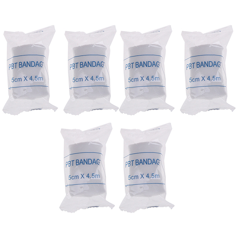 6 pcs/lot Bandes Plâtrées Non-tissé de Premier Soins Fournitures PBT Bandage Élastique Médical Pet Bandage ► Photo 1/6