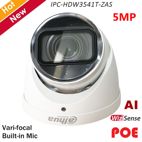 Dahua-caméra de surveillance IP 5MP Lite, dispositif de Protection IP67, avec système varifocale 2.7-13.5mm, microphone intégré, système infrarouge 40m, IPC-HDW3541T-ZAS, nouveau modèle ► Photo 1/6