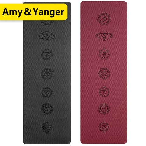 Tapis de Yoga TPE antidérapant, pour Fitness, Pilates, exercice, Sport ► Photo 1/6