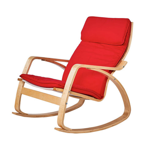 Chaise à bascule en bois moderne pour adulte, meuble de détente confortable pour salon, pour la maison, K-STAR, 2022 ► Photo 1/6