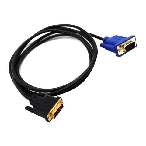 DVI actif vers VGA, DVI-I double liaison DVI vers VGA câble adaptateur d-sub ► Photo 1/6