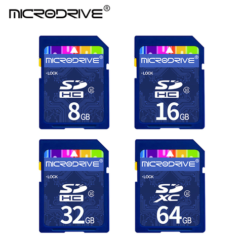 Carte SD/SDHC/SDXC pour appareil photo, 16 go/32 go/64 go/128 go, classe 10, mémoire Flash, carte sd HD 4K ► Photo 1/6