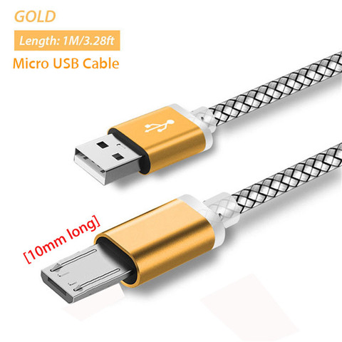 Câble de chargement de connecteur Micro USB de 10mm de Long pour Doogee S60 X20/X30/X10 X5/Max/Pro Shoot 2 Oukitel K10000/K3 K9 C8 chargeur Cabel ► Photo 1/6
