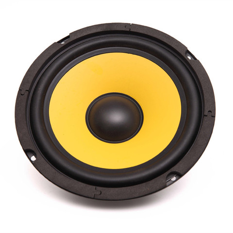 Moto voiture haut-parleur basse Piano klaxon Subwoofer 1pc rond intérieur magnétique 6.5 pouces pleine fréquence 60W 4 Ohm jaune ► Photo 1/6