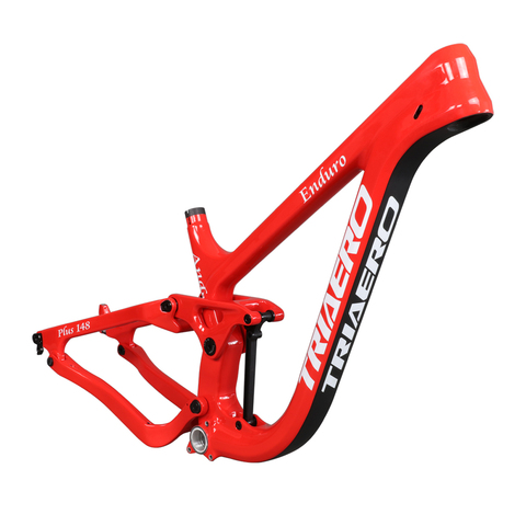 Cadre d'enduro de vtt en fibre de carbone, peinture personnalisée, 148x12, 27,5x3.0 /29x2.3, certification SGS ► Photo 1/6