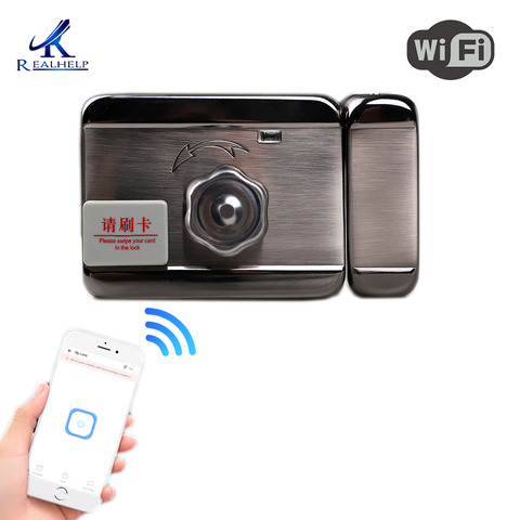 WiFi Smart Lock 12V DC télécommandes serrure électronique sans clé porte serrure à l'aide de l'application eWelink fonctionne avec la maison bricolage maison serrure ► Photo 1/6