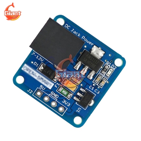 Carte de convertisseur de puissance abaisseur DC Jack 12V-5V DC-DC, Module d'alimentation abaisseur, pour Arduino DIY, sortie double canal ► Photo 1/5