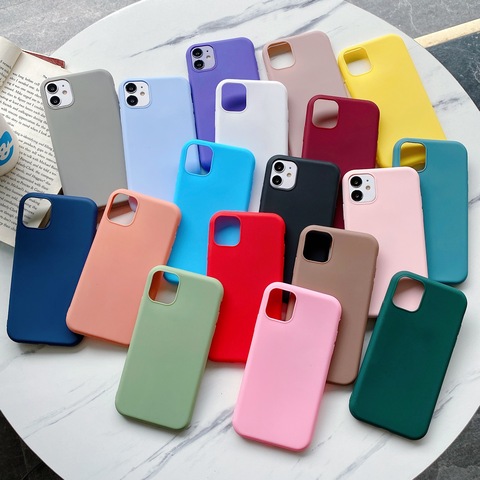 Bonbon jaune mat clair TPU étui pour motorola Moto G7 puissance Euro G6 jouer G5S Plus G5 E5 E4 + X4 Z3 C Plus couverture en caoutchouc TPU mignon ► Photo 1/6