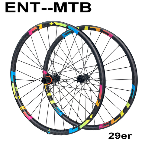 Elitewheel 29er vtt roues 30mm largeur vélo roue carbone roues carbone vtt roues 29er M11 droite traction moyeu carbone roues ► Photo 1/6