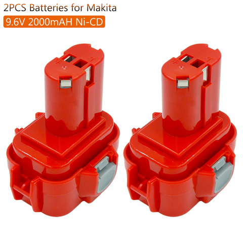 Batterie Rechargeable Ni CD 9.6V, 2 pièces/lot, pour Makita PA09 9120 9122 6207D, Batteries d'outils électriques ► Photo 1/6