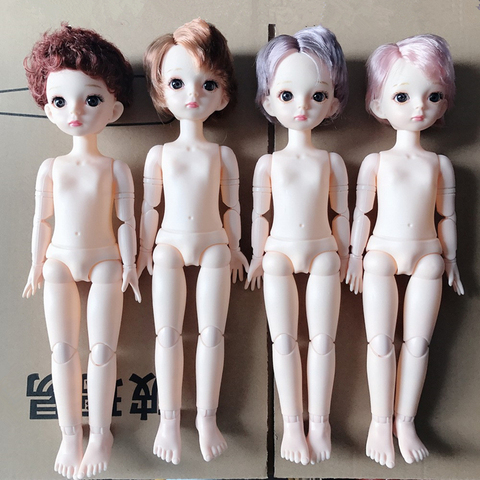 Poupée articulée articulée pour filles, jouet BJD, 1/6 cheveux courts, maquillage, corps nu, 30cm, 20, 12 pouces ► Photo 1/6