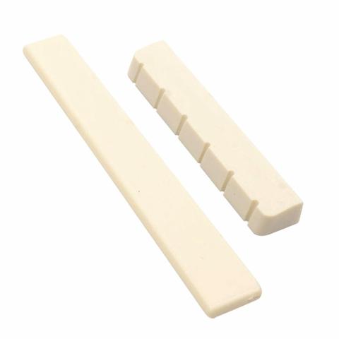 2022 Top vente 6 cordes guitare classique selle + écrou blanc os pont pour acoustique Folk guitare accessoires buffalo Bone ► Photo 1/6