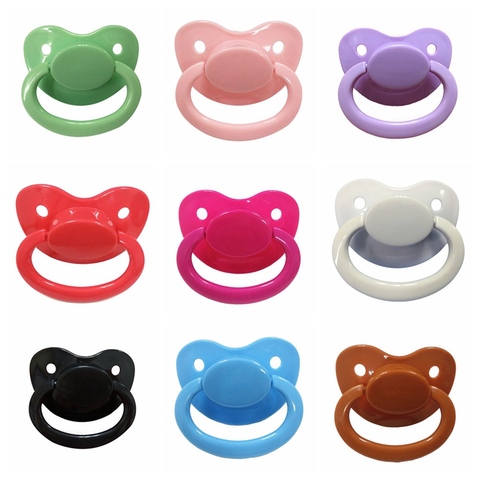 Sucette en Silicone grande taille pour bébé et adulte, 1 pièce, couleur unie, joli sucette de qualité alimentaire, jouets pour parents et enfants en vrac, 2022 ► Photo 1/6