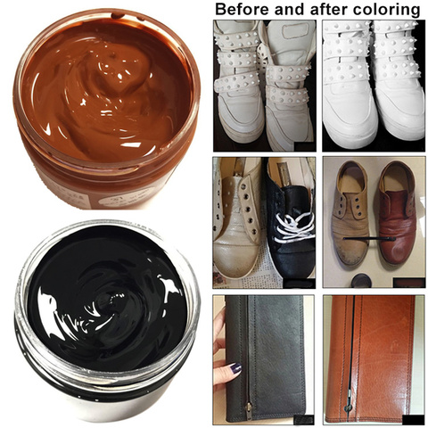 Cuir couleur réparation pâte chaussure crème cuir polissage colorant Agent tache cire PI669 ► Photo 1/6