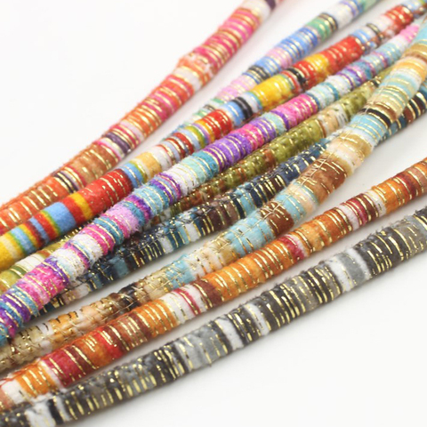 2 mètres/lot multicolore 6MM rond coton cordon tissu ethnique corde ajustement bricolage à la main Bracelets bijoux faisant des matériaux fournisseur ► Photo 1/6