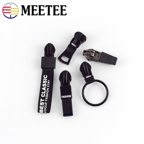 Meetee – tirettes de fermeture à glissière Anti-chargement, 10 pièces, #5, pour Installation inversée étanche pour sac Invisible veste en Nylon ► Photo 1/6